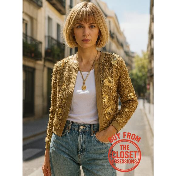 RARE!!! ZARA Sequined Cardigan NWT LAST ONE!!! - Picture 3 of 16